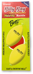 Betts Hi Viz Ratt:SnapOn:Wgt, Oval 2.5'' Ylw Snap On 2pk