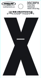 Hardline Dyer Letter Refill, Black X