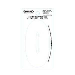 Hardline Dyer Number Refill, ''0'' White 10pk