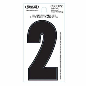 Hardline Dyer Number Refill, ''2'' Black 10pk