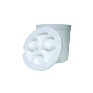 RebelFin Bucket Liner, 5gal White Styrofoam