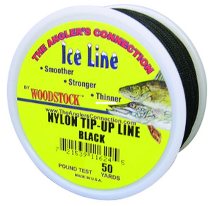 Woodstock Nylon Tip-Up Line, 50 yd Black 30 lb