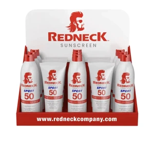 Redneck Sunscreen - Sport Sray/lotion Shipper - Display 8sprays/8lotions
