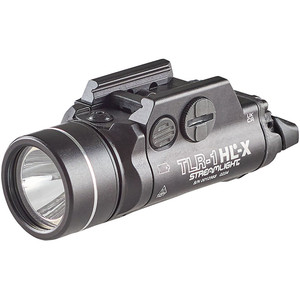 Streamlight TLR-1 HL-X Weapon Light Black 1500 Lumen w/ Rail Locating Keys & CR123A Battery