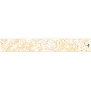 White Water Archery Thin Line Topo Wraps Flo Orange 5 in. x 1.125 in. 15 pk.
