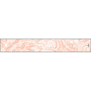 White Water Archery Thin Line Topo Wraps Flo Red 5 in. x 1.125 in. 15 pk.