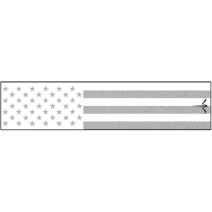 White Water Archery Reflective Arrow Wraps White American Flag 5 in. x 1.125 in. 15 pk.