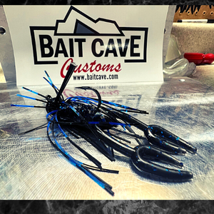 Bait Cave Dirk's Craw - 8pk 2.5" Black Blue