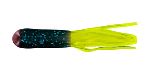 Big Bite Baits 1.5" Three Color Tube 10pk - Red/Junebug/Chartreuse