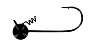 Big Bite Baits 1/16 oz Fintwist Head 4pk - Black