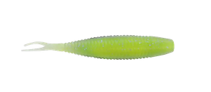 Yamamoto 3" SCOPE SHAD / CHARTREUSE / ELECTRIC BLUE (10 PACK)