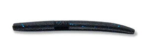 Yamamoto 4" Senko Black W/ Large Blue Flake (10 Pack)
