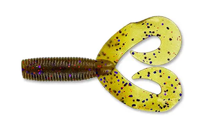 Yamamoto 5" Double Tail Grub 20pk - Grn Pumpkin/Lg Purp