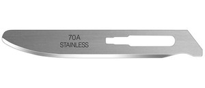 Havalon - Havalon Piranta #70A Stainless Steel Thicker Blunt-Tip Blades - One Dozen - SSC70ADZ