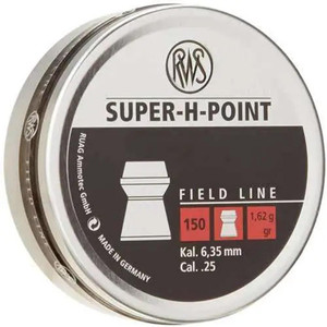 Umarex - RWS Super-H-Point Field Line Air Gun Pellets .25 Cal 150/ct - 2317383