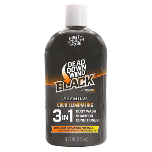 Arcus Hunting - Dead Down Wind Black Premium 3-in-1 Body Wash / Shampoo / Conditioner 16 oz - 127160