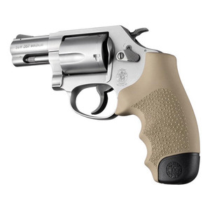 Hogue - Hogue Overmolded Rubber Full Size Monogrip S&W Round Butt J-Frame Revolvers FDE - 60003