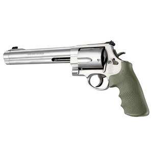 Hogue - Hogue OverMolded Rubber Tamer Conversion Monogrip S&W K/L/N/X/Z-Frame Revolvers Round Butt OD Green - 19021