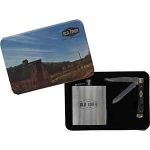 Battenfeld - Old Timer 2-Blade Folding Knife and Flask Combo - 1259512