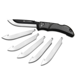 Outdoor Edge - Outdoor Edge RazorEDC Lite Replaceable Blade Folding Knife 3-1/2" Drop Point Blade Grey - RLY50C