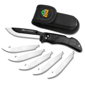 Outdoor Edge - Outdoor Edge RazorPro L Replaceable Blade Hunting Knife 3-1/2" Drop Point Blade Black - RL10C