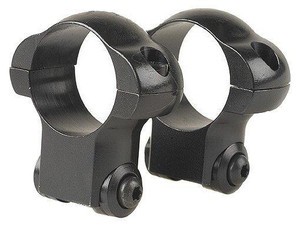 Redfield - Redfield Ruger 77 & Ruger Mark II LA/SA Rifle Steel Scope Rings 1" Medium Black - 47234