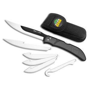 Outdoor Edge - Outdoor Edge RazorBone Replaceable Blade Folding Knife with Boning Drop-point and Gutting Blades - RBY10C