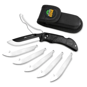 Outdoor Edge - Outdoor Edge RazorPro G Replaceable Blade Folding Knife 3-1/2" Drop Point Blade Black - RO10C