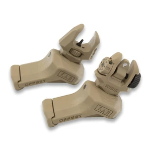 Fab Defense - FAB Defense FRBS Offset Rifle Sights Kit Tan - fx-frbsost