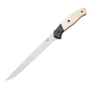 Bear & Son - Bear & Son Professional Fillet Fixed Blade Knife 7" Fillet Blade White Smooth Bone - WSB66