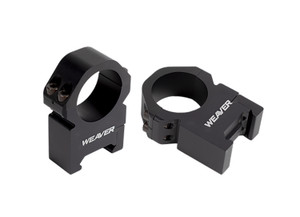 Weaver - Weaver Precision Rifle Scope Rings 1'' HIGH MATTE - 48382