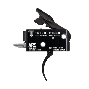 TriggerTech - TriggerTech AR-9 Competitive Single Stage Rifle Trigger 3.5 lbs Curved - AR9-SBB-33-NNP