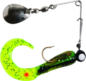 Betts Spin Curls, 1/8oz ChtCrawfish Glit 12/cd