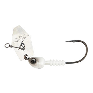 ChatterBait Bare BoneZ, 1/2oz White/Silver