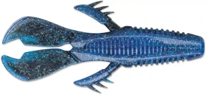 CrushCity Knuckle Bug, 3.75'' Black N Blue 6pk