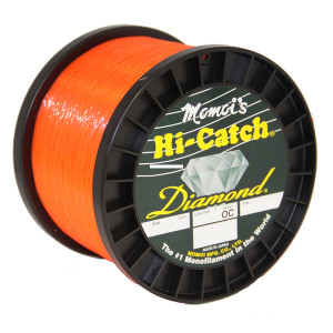 Diamond Hi Catch Nylon Mono, 25lb 3000yd Spool Org Crush