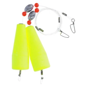 EC Foam Popping Rig Mono, 1/2oz 3''F;32''Ldr;Chrt 2pk