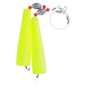 EC Foam Popping Rig Mono, 1oz 5''F;34''Ldr;Chrt 2pk