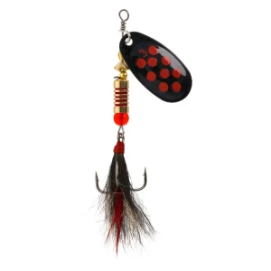 EC L&S Hair Spinner, 1/8oz French;Blk/Rd/ChrtB
