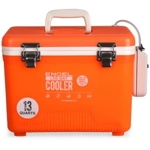 Engel Bait Cooler, 13qt w/Aerator Orange