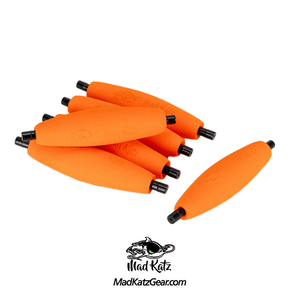 MadKatz Bait Up EVA Floats, Orange 6pk