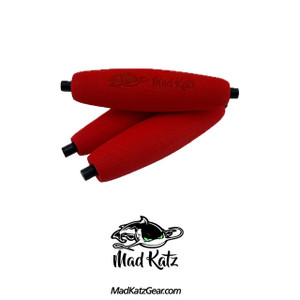 MadKatz Bait Up EVA Floats, Red 6pk