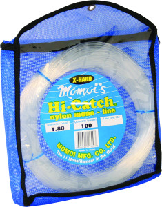 Momoi X-TRA Hard Leader, 400lb 100yd Coil Clear White