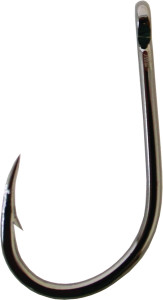 Owner Aki Twist, 1/0 Black Chrome 8pk
