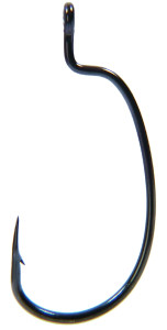 Owner Rig'n Hook, #4 Black Chrome 6pk