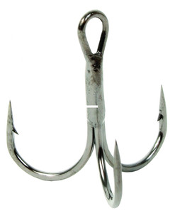 Owner ST-36 Treble Hook, 3/0 Black Chrome 5pk