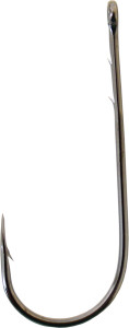 Owner Straight Shank:WideGap, 1/0 Black Chrome 6pk