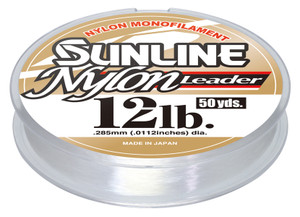 Sunline Nylon Leader, 50 yd Clear 12 lb