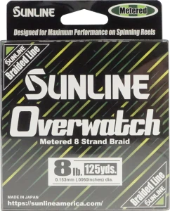 Sunline Overwatch Braid, 165 yd Green Metered 10lb