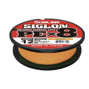 Sunline Siglon PEx8, 12 lb Orange 165 yd